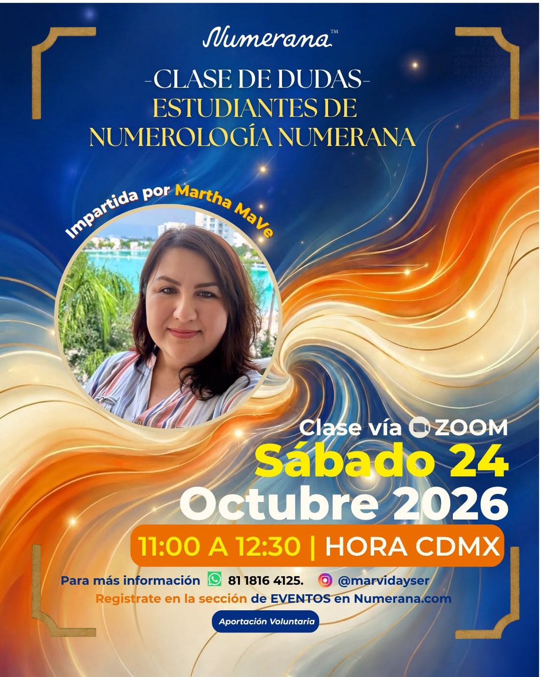 Clase De Dudas-Estudiantes De Numerología Numerana | Octubre 2026
