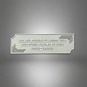 Metallic Grabovoi number charm for vehicles, designed to enhance protection, remove obstacles, and harmonize travel energy