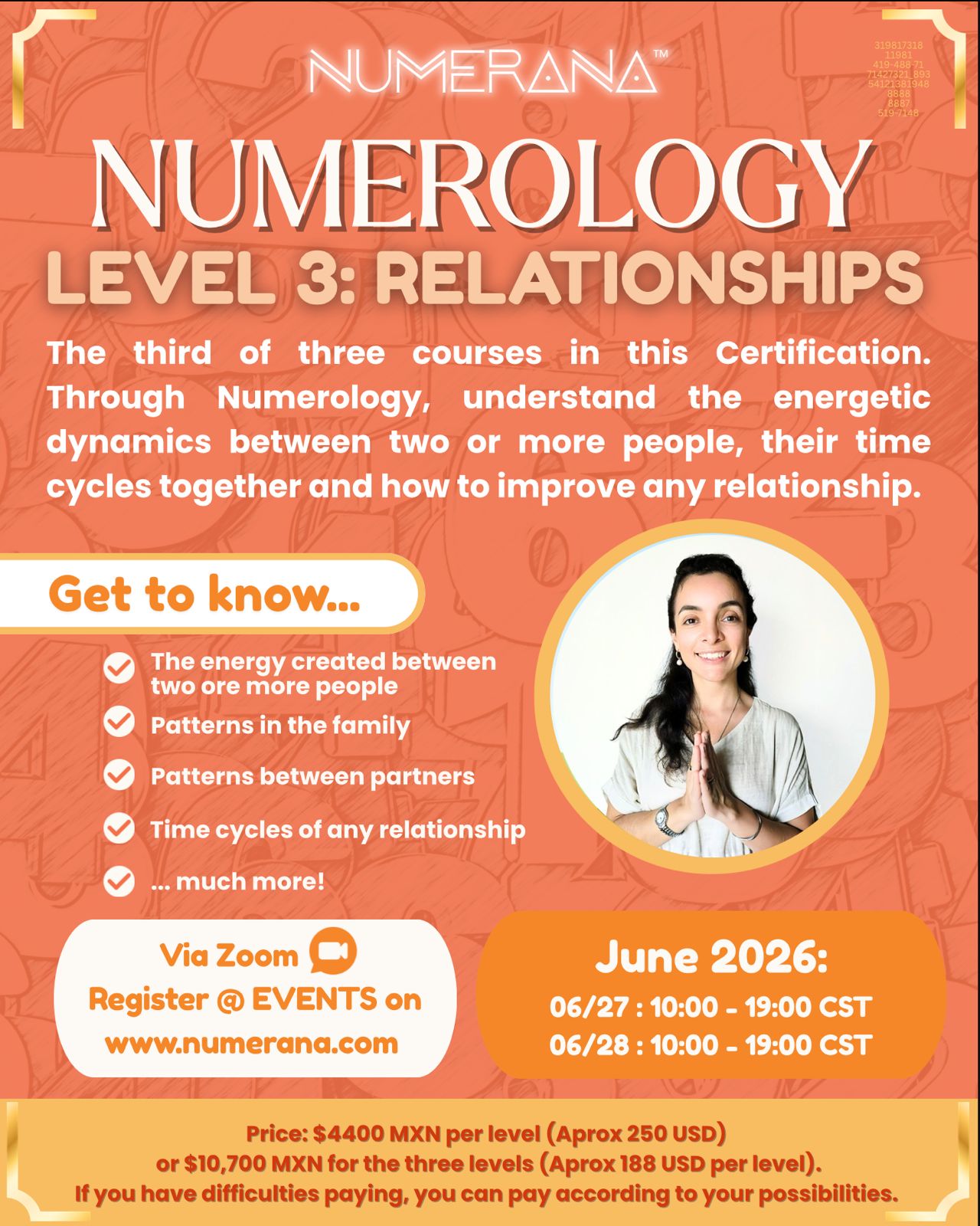 Numerology Certification – Level 3: Relationships (2026)