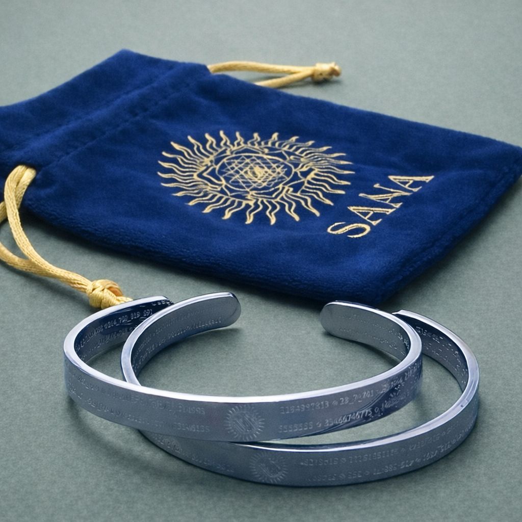 Pulsera Activadora de Vida con Números de Grabovoi y Geometría Sagrada