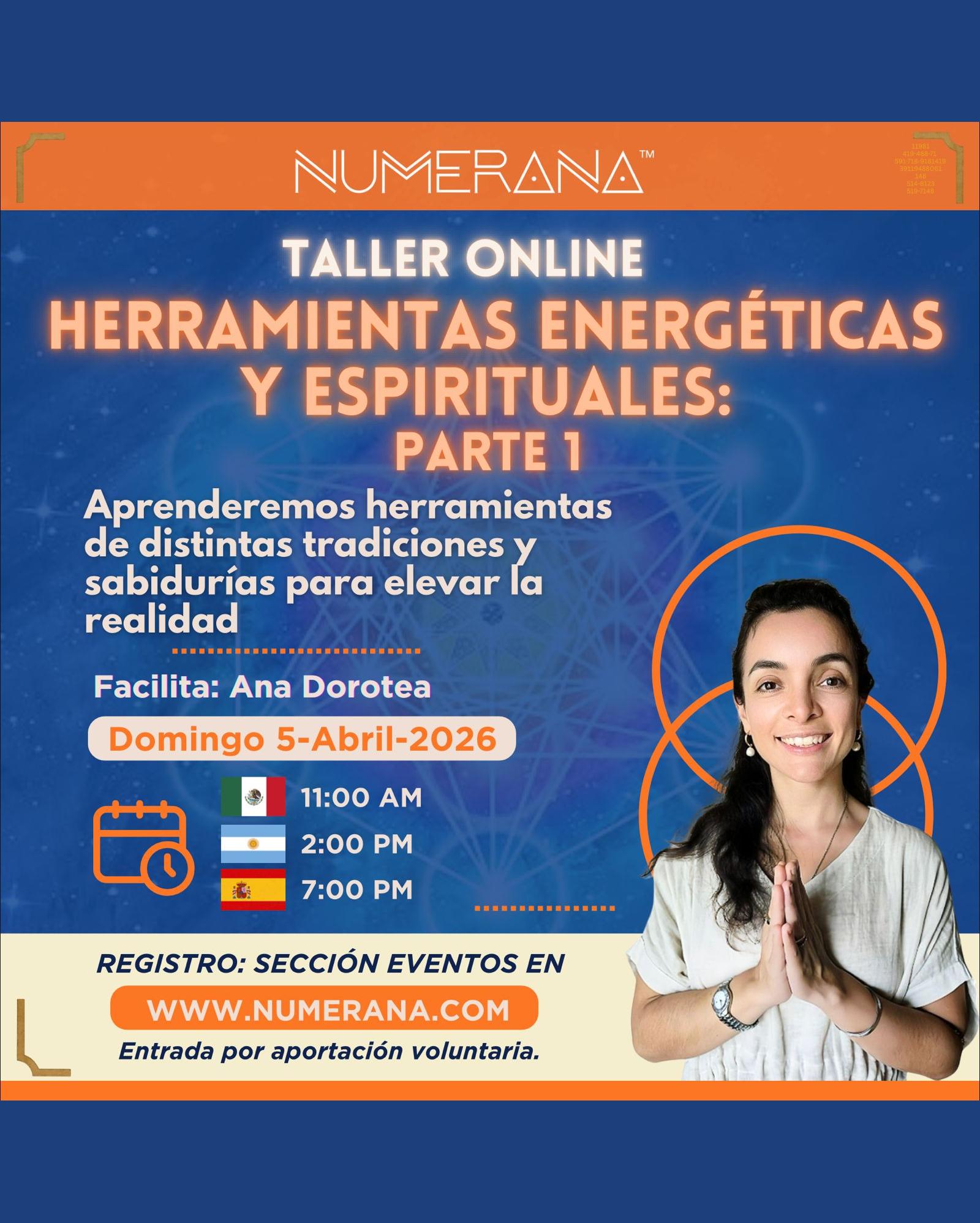 Taller Online: Herramientas Energéticas Y Espirituales: Parte 1