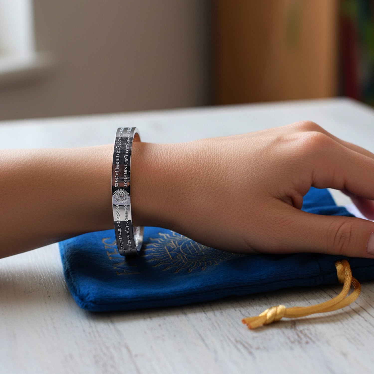 Pulsera Activadora de Vida con Números de Grabovoi y Geometría Sagrada