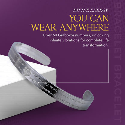 Pulsera Activadora de Vida con Números de Grabovoi y Geometría Sagrada