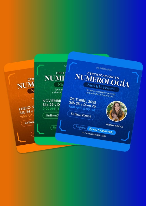 Certificación En Zoom De Numerología (Nivel 1,2,3)