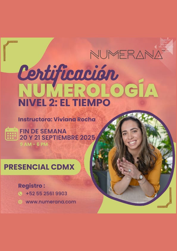 Certificación Presencial De Numerología En Ciudad De México, Nivel 2 : El Tiempo