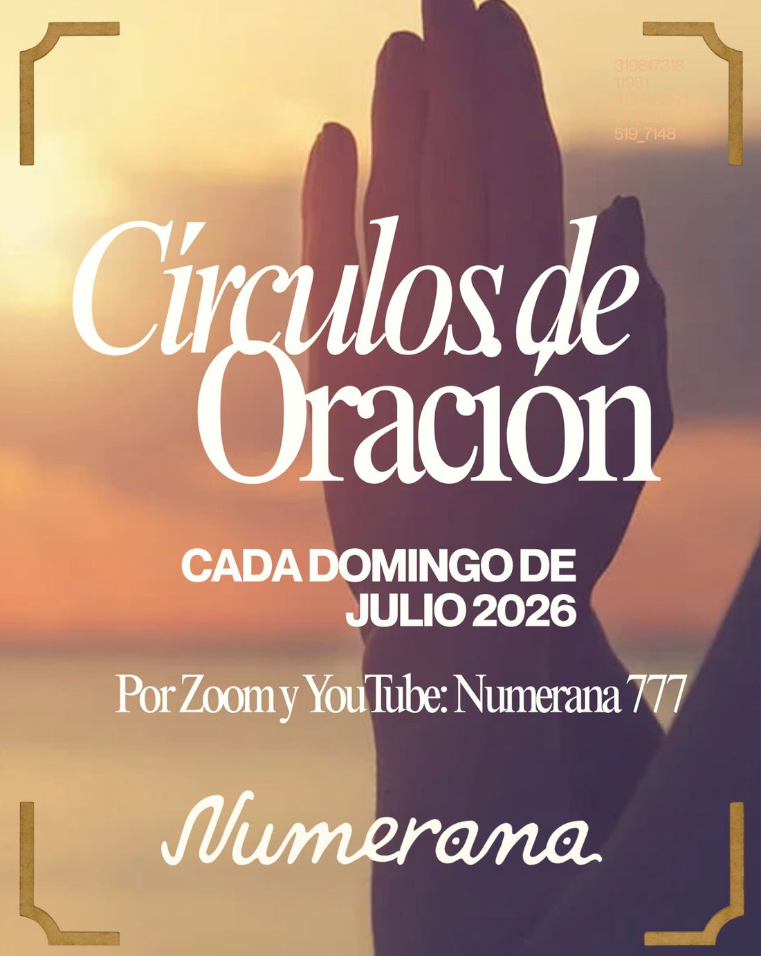 Círculo de Oración: Domingos de Julio