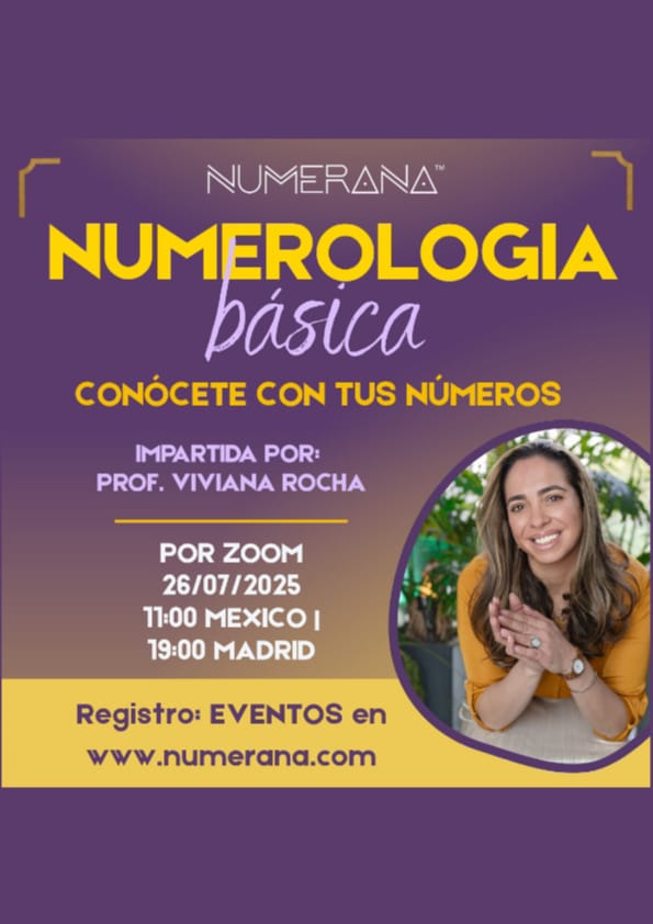 Clase En Zoom De Numerologia Basica “CONÓCETE CON TUS NÚMEROS&quot;