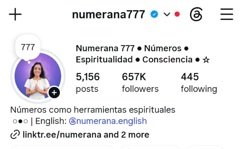 Instagram screenshot