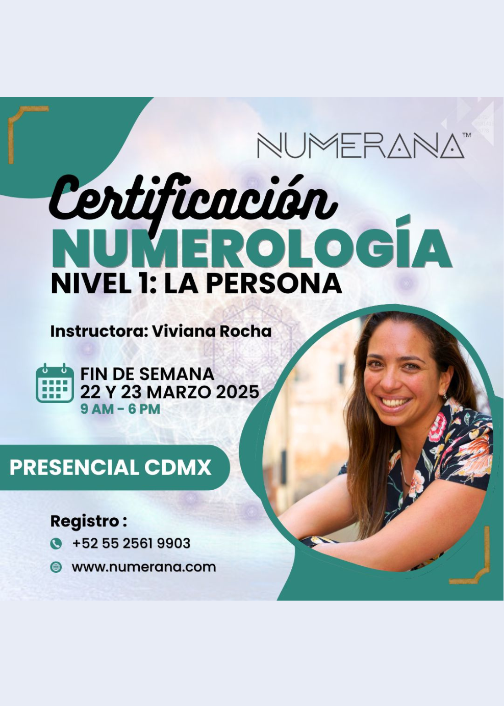 In-Person Numerology Certification in Mexico City Level 1: The Person