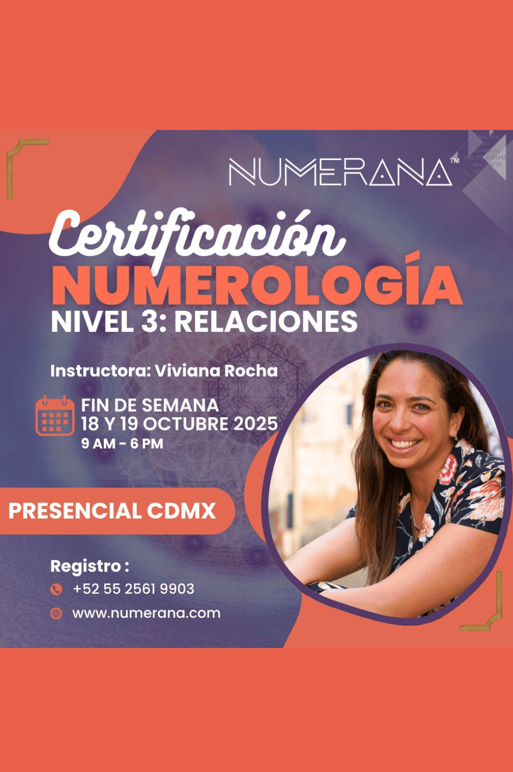 In-Person Numerology Certification In Mexico City, Level 3: Relationships