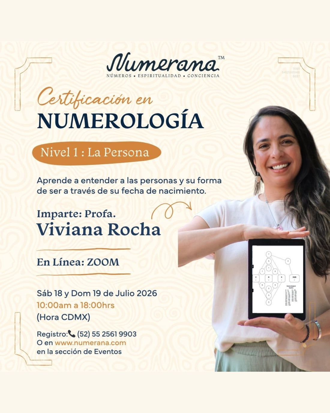 Certificación De Numerología | Por Zoom | Nivel 1: La Personalidad