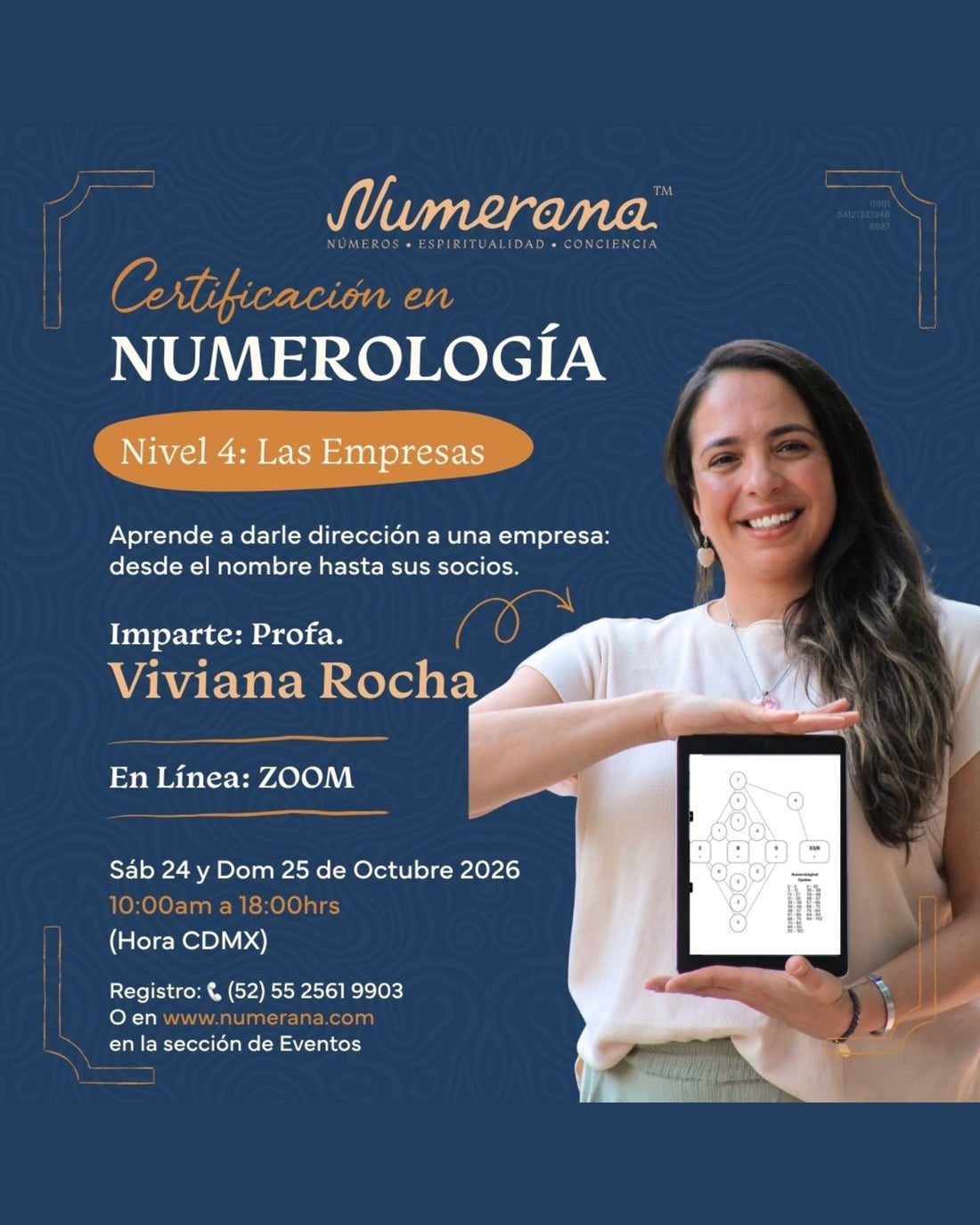 Certificación De Numerología | Por Zoom | Nivel 4:  Las Empresas