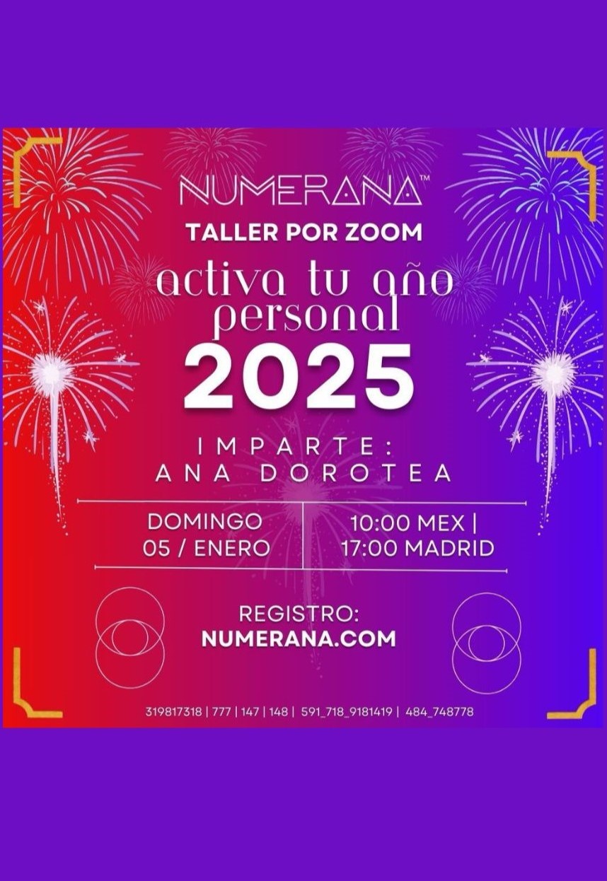 Taller Online Tu Numerologia Personal Para 2025