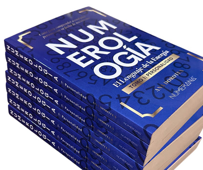 Stack of blue books titled &