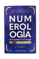 Book titled 'Numerología: El Lenguaje de la Energía | Tomo 1: Personalidad | Libro de Ana Dorotea' with a blue cover and gold accents on a white background.