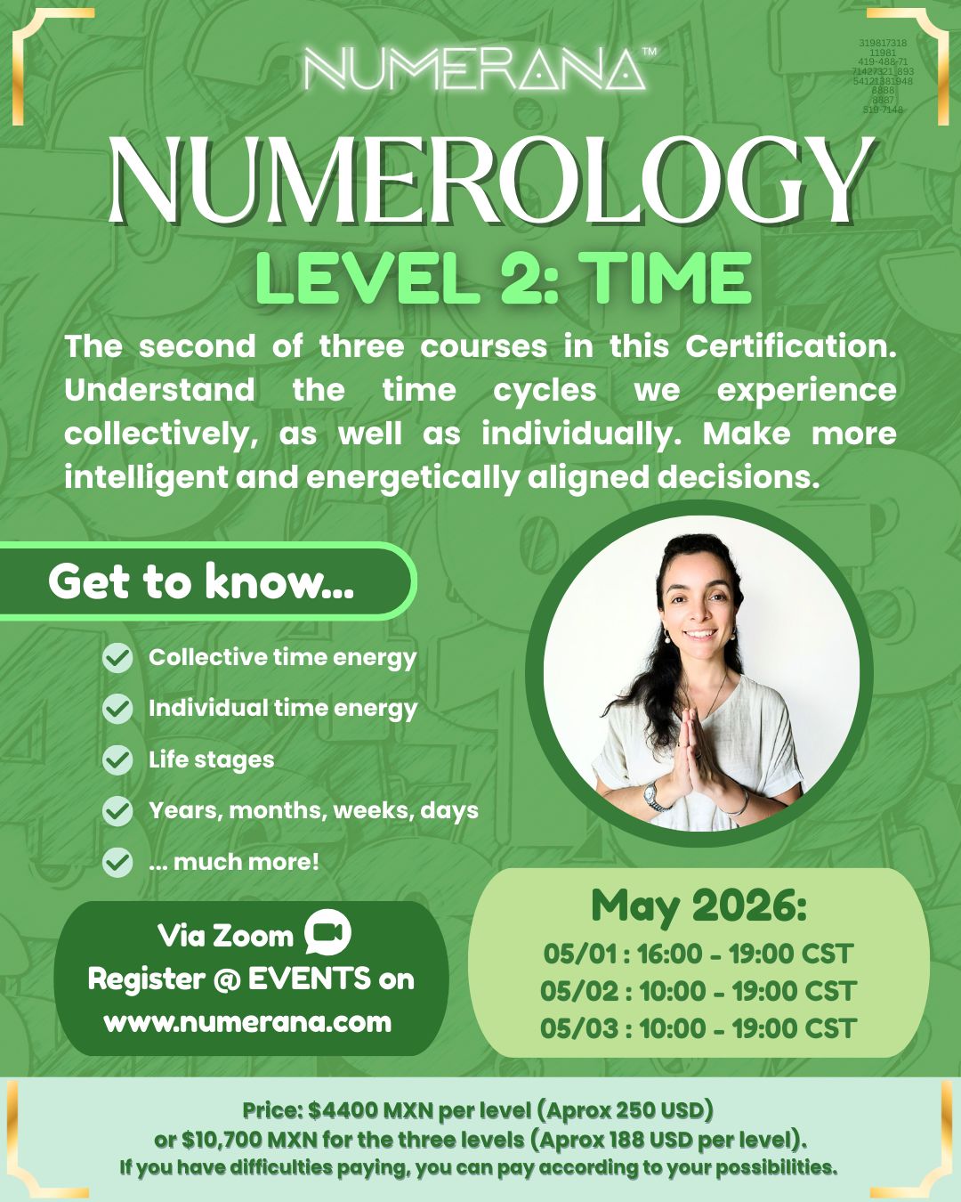 Numerology Certification – Level 2: Time (2026)
