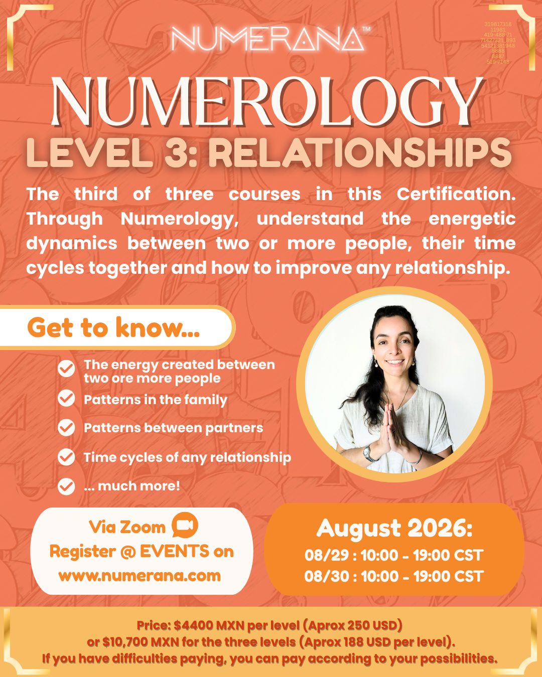 Numerology Certification – Level 3: Relationships (2026)