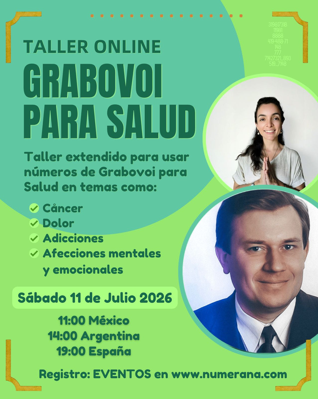 Taller Online: Números de Grabovoi para Salud