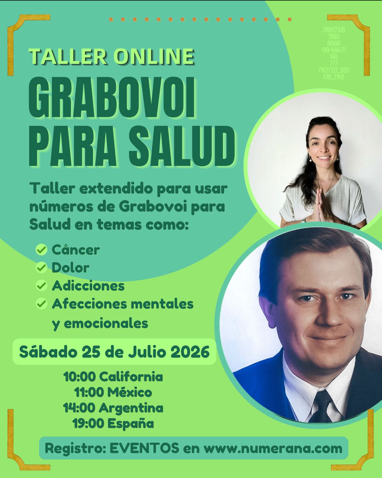 Taller Online: Números de Grabovoi para Salud