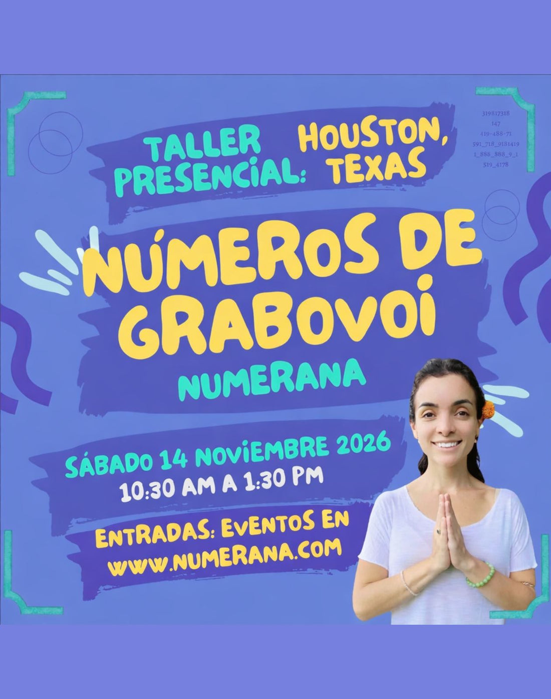 Taller PRESENCIAL de Números Grabovoi en Houston, Texas 2026