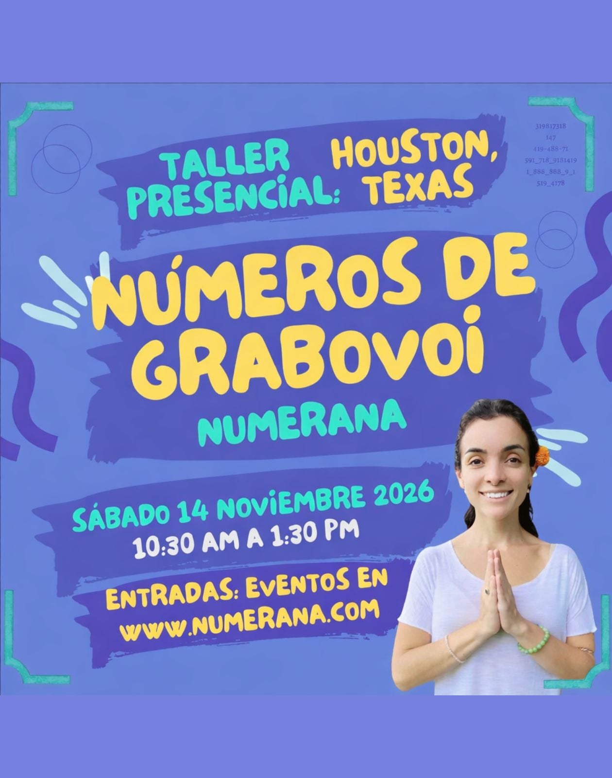 Taller PRESENCIAL de Números Grabovoi en Houston, Texas 2026
