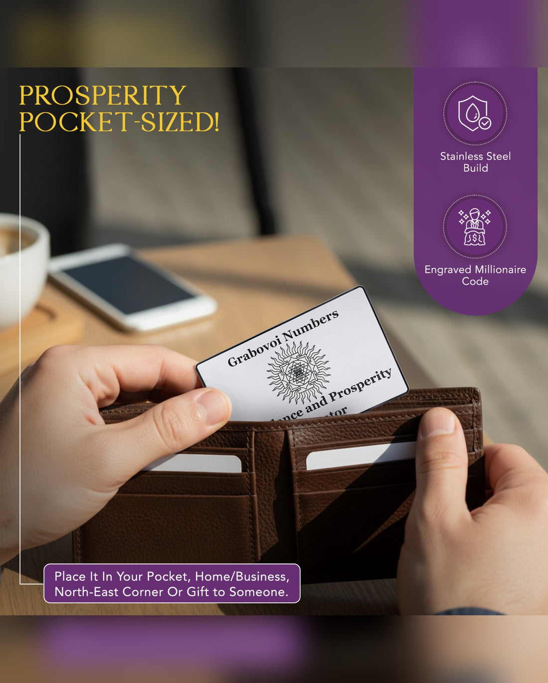 Tarjeta Activadora de Abundancia con Números de Grabovoi y Geometría Sagrada