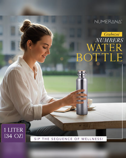 Water Activator Bottle with Grabovoi Numbers and Sacred Geometry (1L | 1000ml)