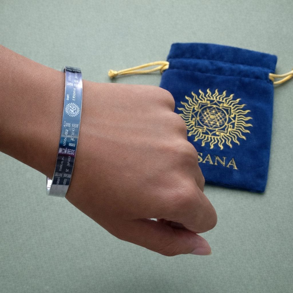 Pulsera Activadora de Vida con Números de Grabovoi y Geometría Sagrada